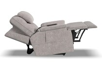 flexsteel grey recliner   