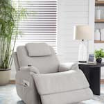flexsteel grey recliner   