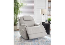 flexsteel grey recliner   