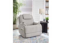 flexsteel grey recliner   