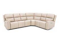 flexsteel mtn lth sectional piece zpkg  