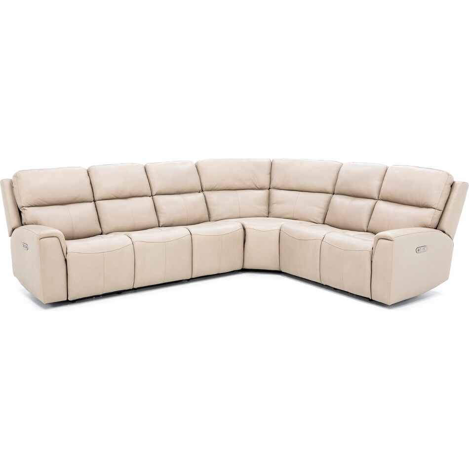 flexsteel mtn lth sectional piece zpkg  