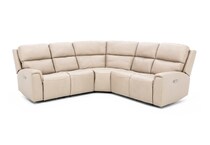 flexsteel mtn lth sectional piece pkg  