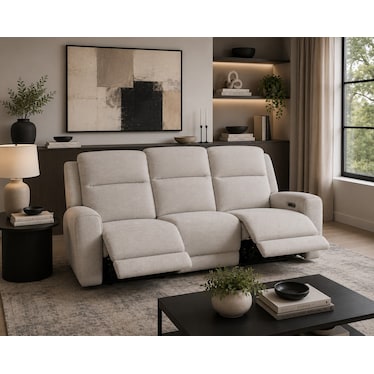 Flexsteel Shawna Power Headrest Reclining Sofa