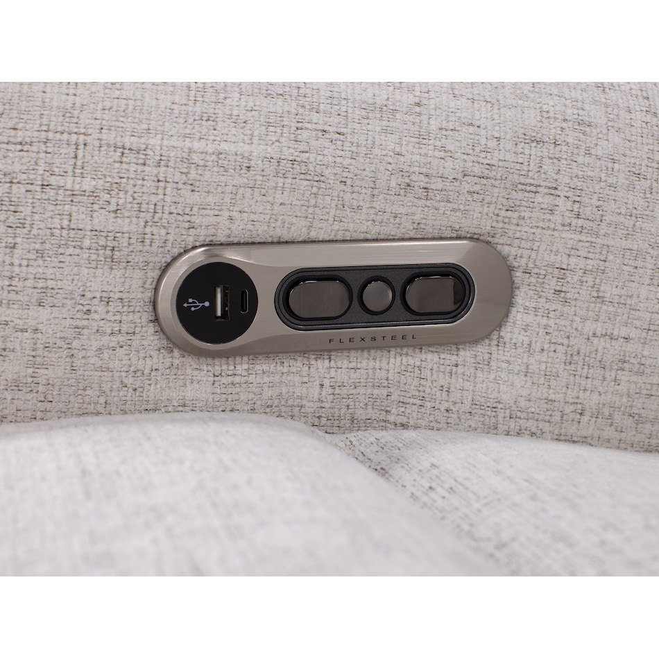 flexsteel silver recliner z  