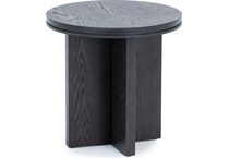 flxd black end table wtr  
