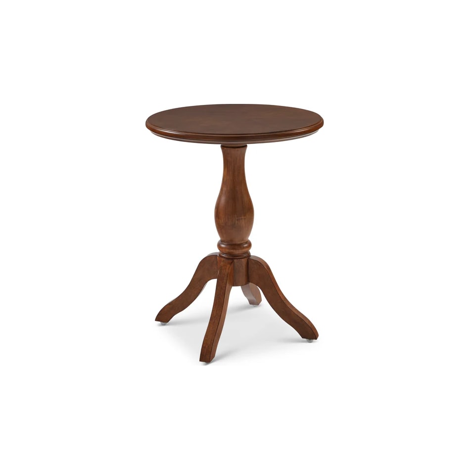 flxd brown chairside table bll  