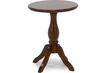 flxd brown chairside table bll  
