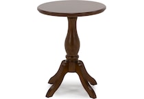 flxd brown chairside table bll  