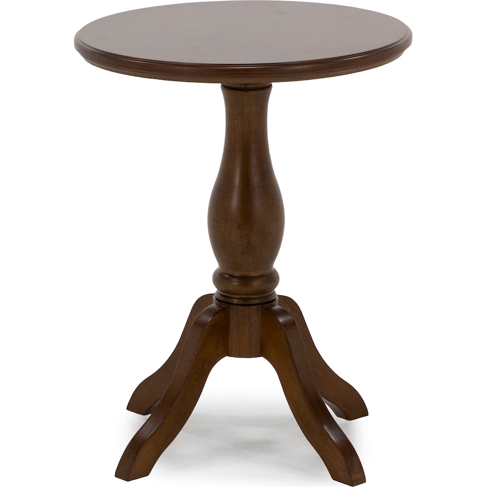 flxd brown chairside table bll  