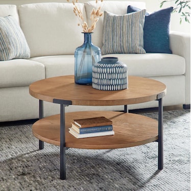 Millwork Round Cocktail Table