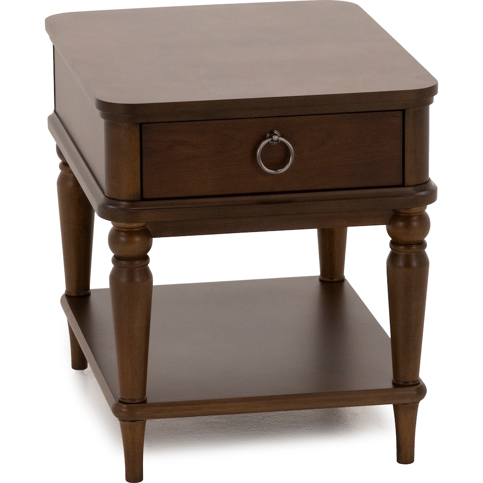 flxd brown end table bll  