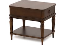 flxd brown end table bll  