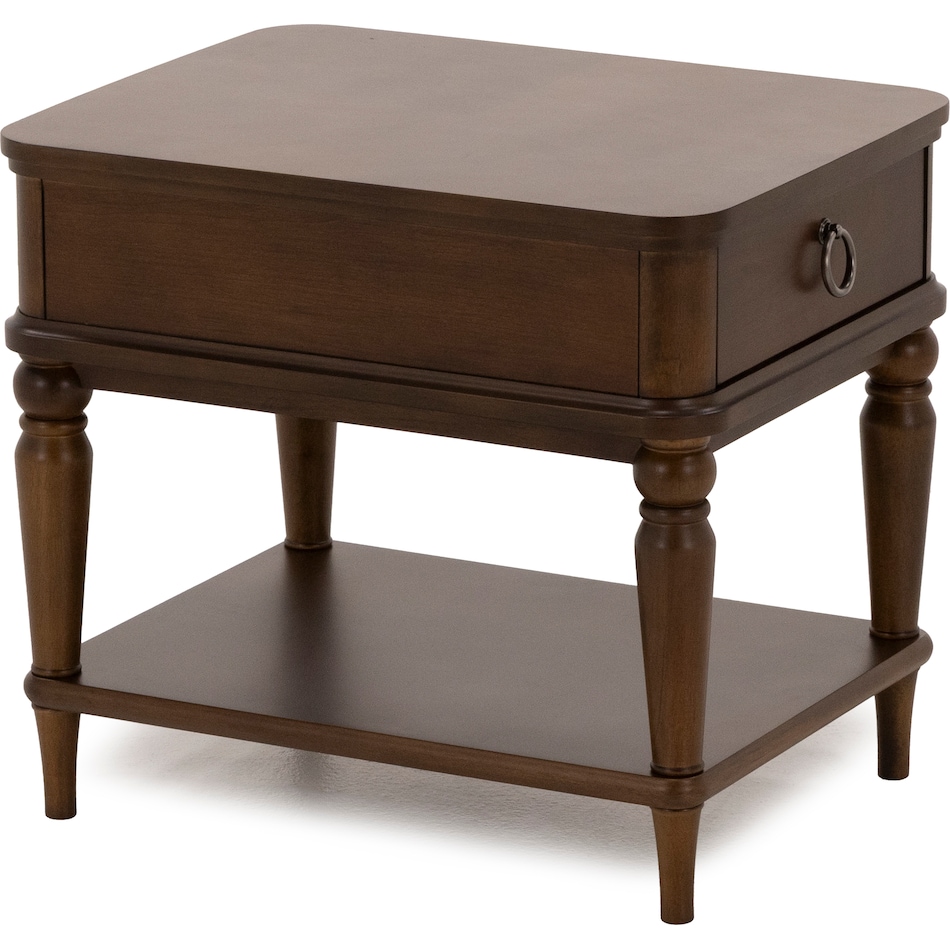 flxd brown end table bll  