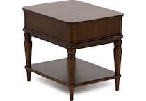 flxd brown end table bll  