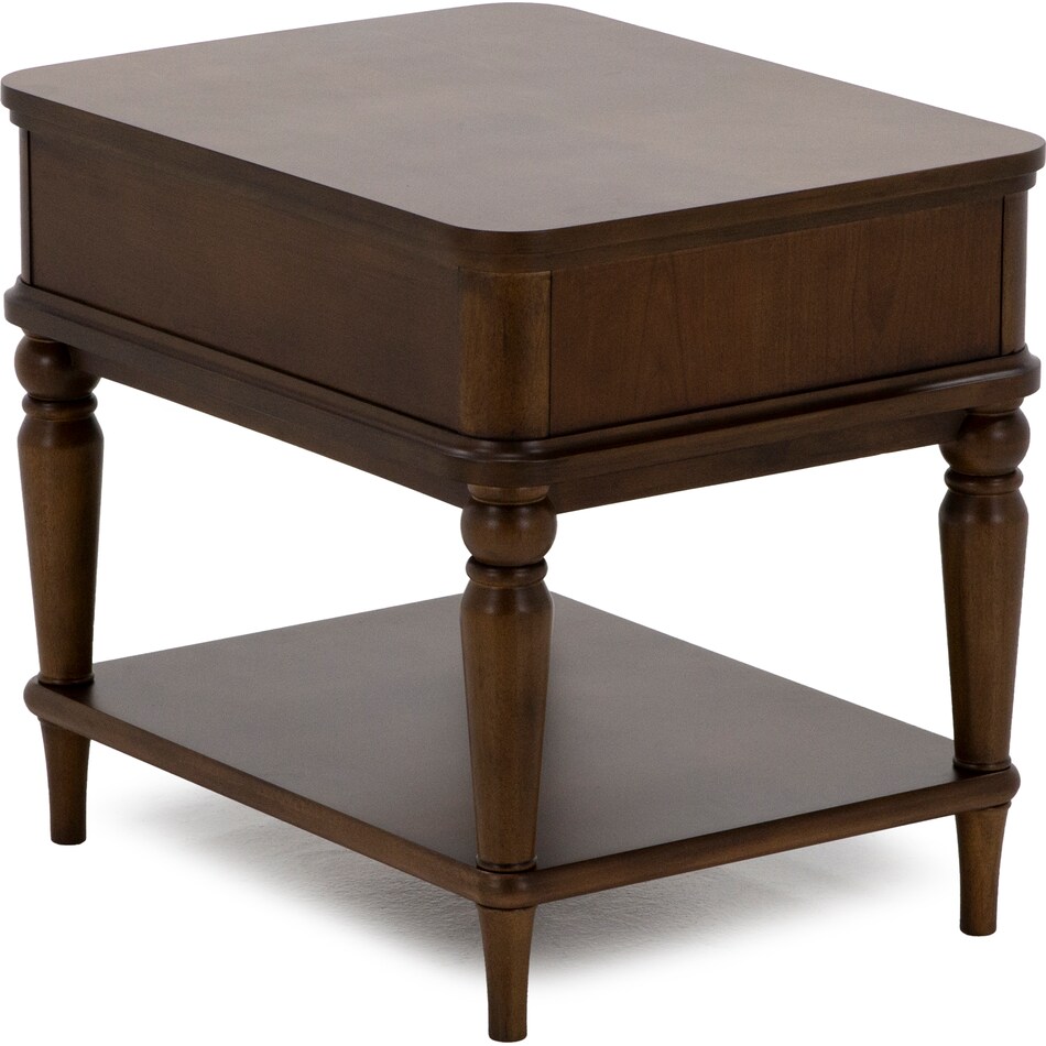 flxd brown end table bll  
