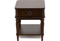 flxd brown end table bll  