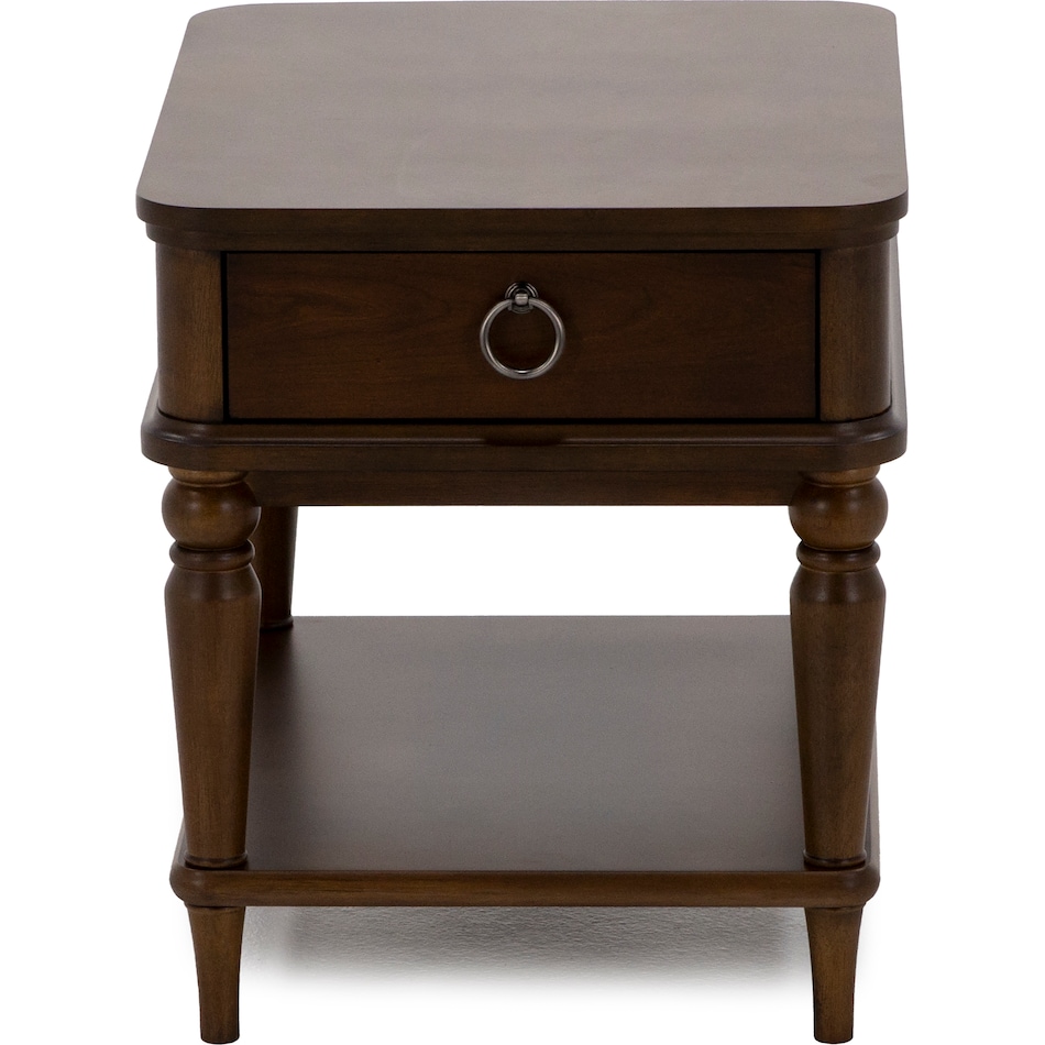 flxd brown end table bll  