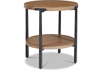 flxd brown end table mlw  