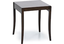 flxd brown end table slv  