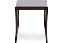 flxd brown end table slv  