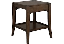 flxd brown end table slv  