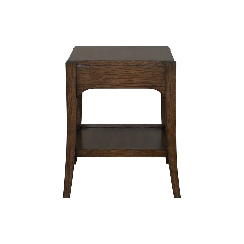 flxd brown end table slv  