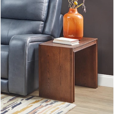 Flexsteel Waterfall Brown End Table
