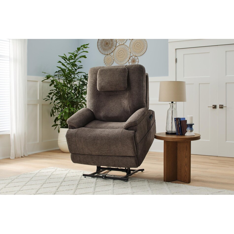 flxd brown recliner   