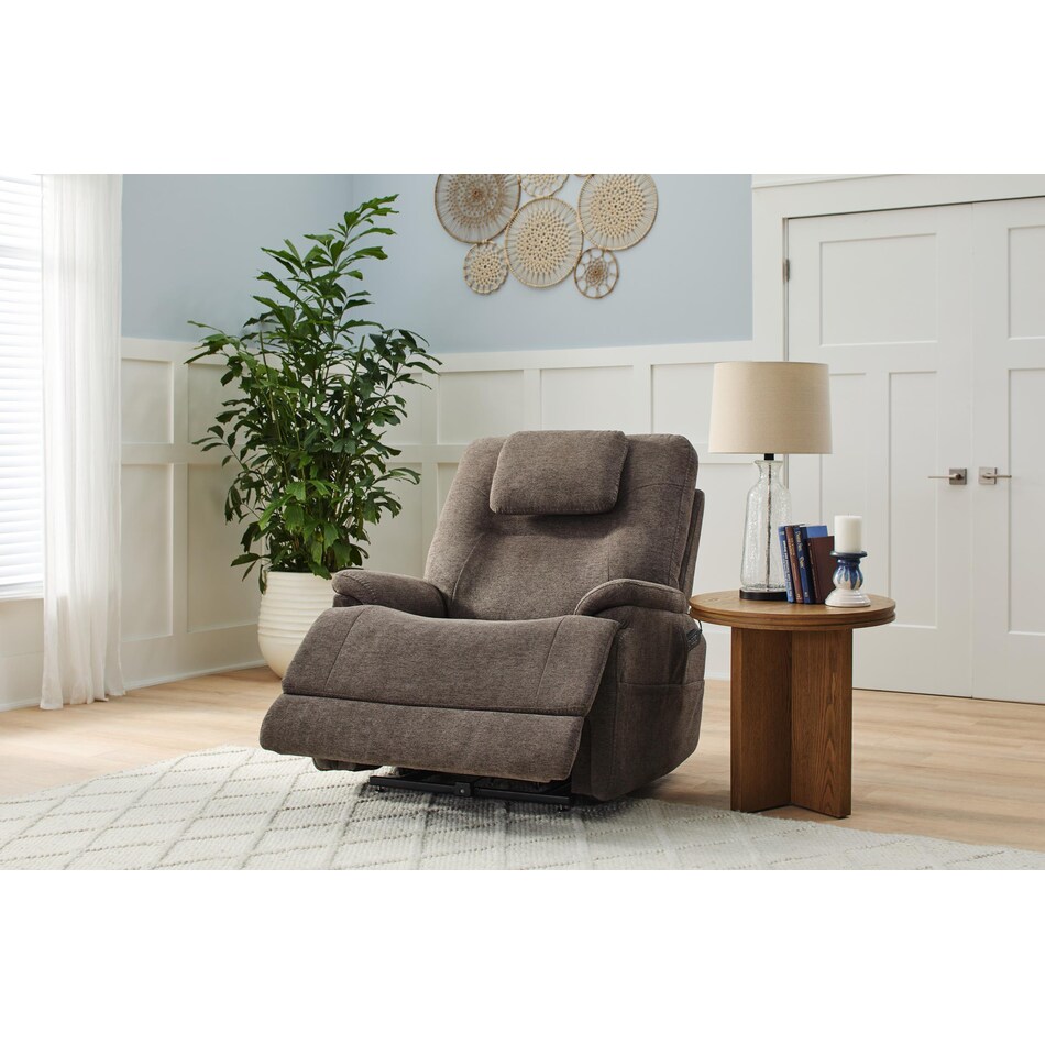 flxd brown recliner   