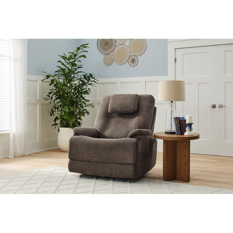 flxd brown recliner   