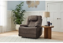 flxd brown recliner   