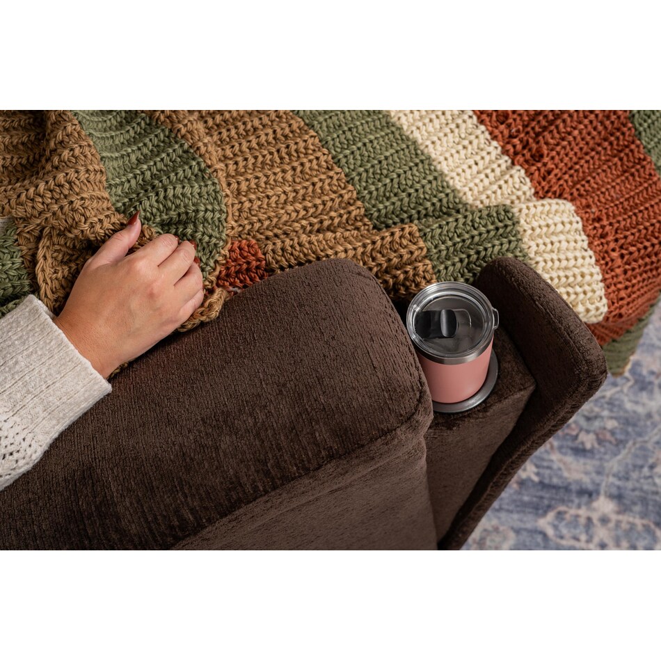 flxd brown recliner mto  