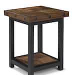 flxd dark brown   exposed bolt heads chairside table crp  