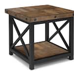 flxd dark brown   exposed bolt heads chairside table crp  