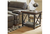 flxd dark brown   exposed bolt heads chairside table crp  