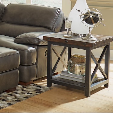 Carpenter Dark Brown Lamp Table