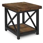 flxd dark brown   exposed bolt heads end table crp  