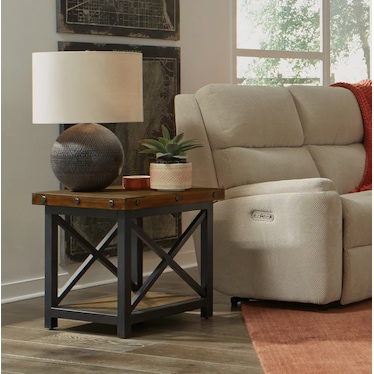 Carpenter Dark Brown End Table