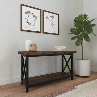 Carpenter Dark Brown Sofa Table