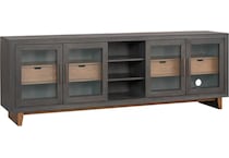 flxd ebony and natural oak console wrf  