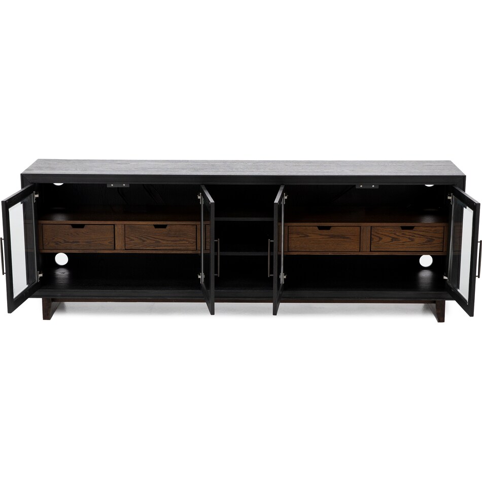 flxd ebony and natural oak console wrf  
