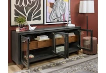 flxd ebony and natural oak console wrf  