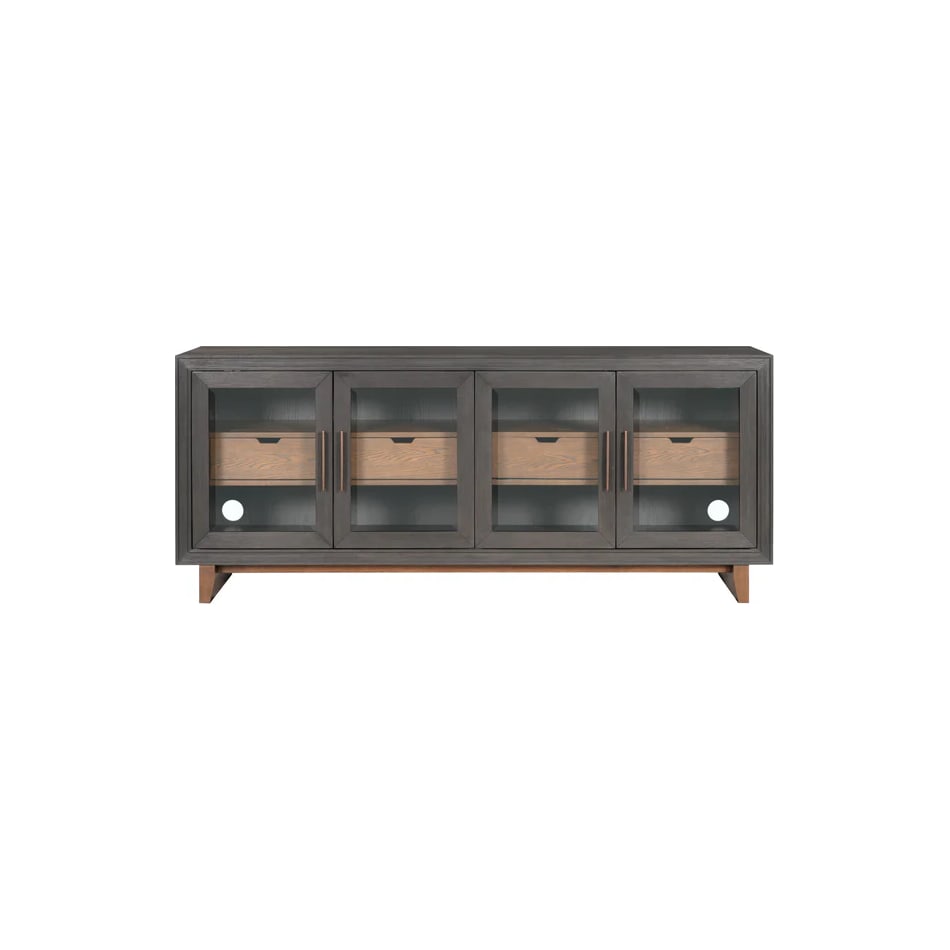 flxd ebony and natural oak console wrf  