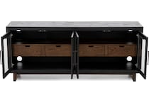flxd ebony and natural oak console wrf  