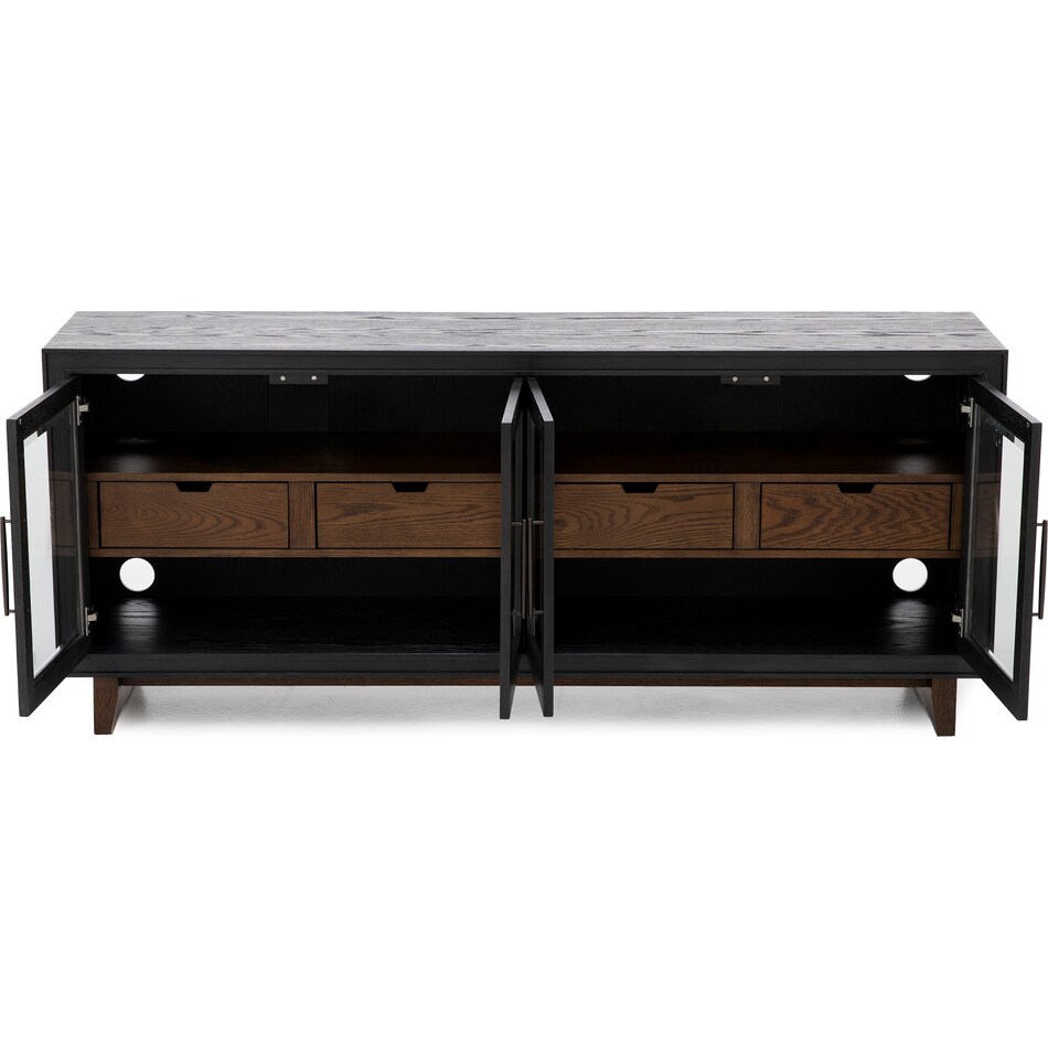 flxd ebony and natural oak console wrf  