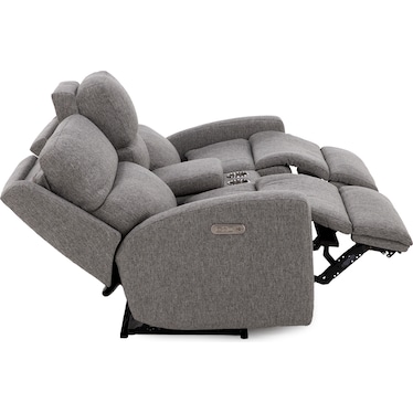 Catalina Power Headrest Reclining Console Loveseat