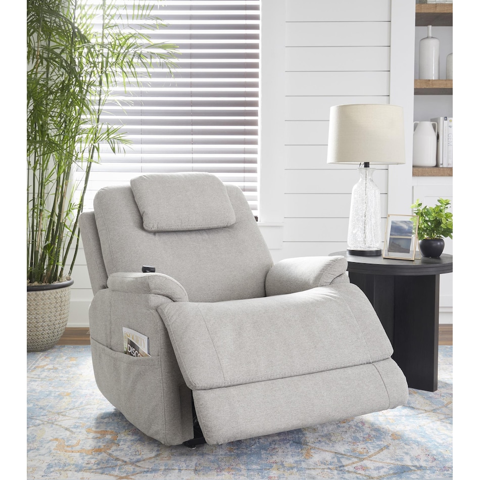 flxd grey recliner   