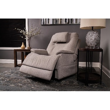 Flexsteel Zecliner Model 2 Fully Loaded Sleep Lift Chair With Heat And Massage in Dove