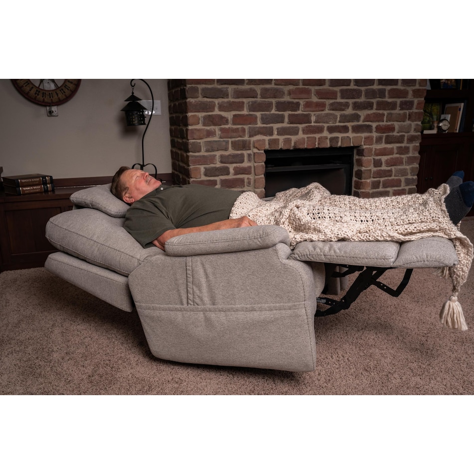 flxd grey recliner   